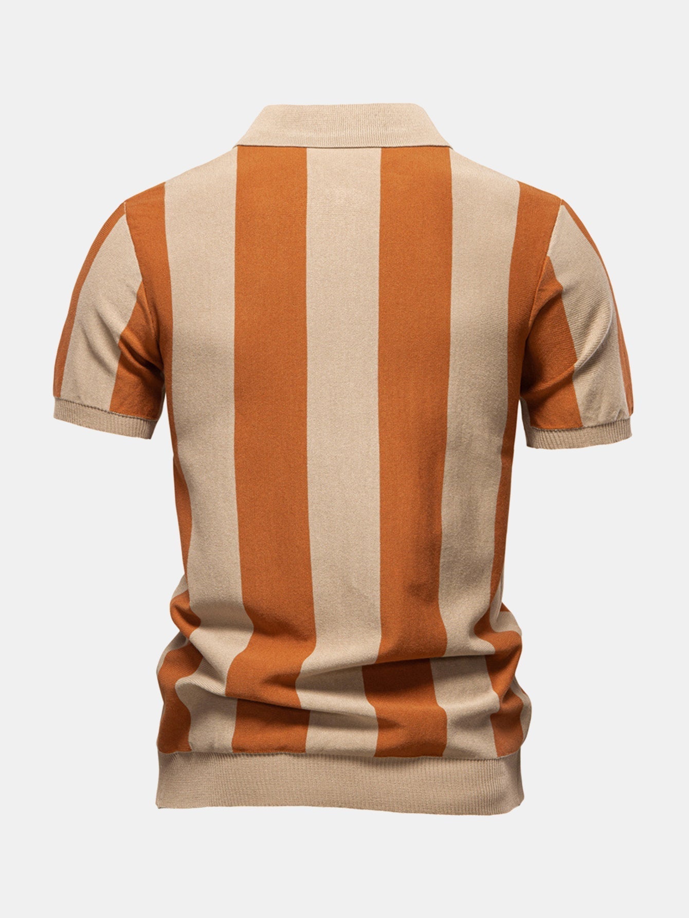 ASHTON | Zip polo with contrast knit
