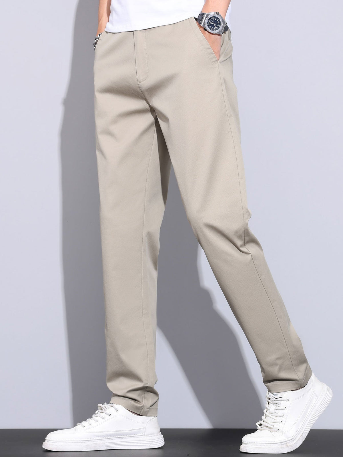 LILY | Straight pants with elastic waist