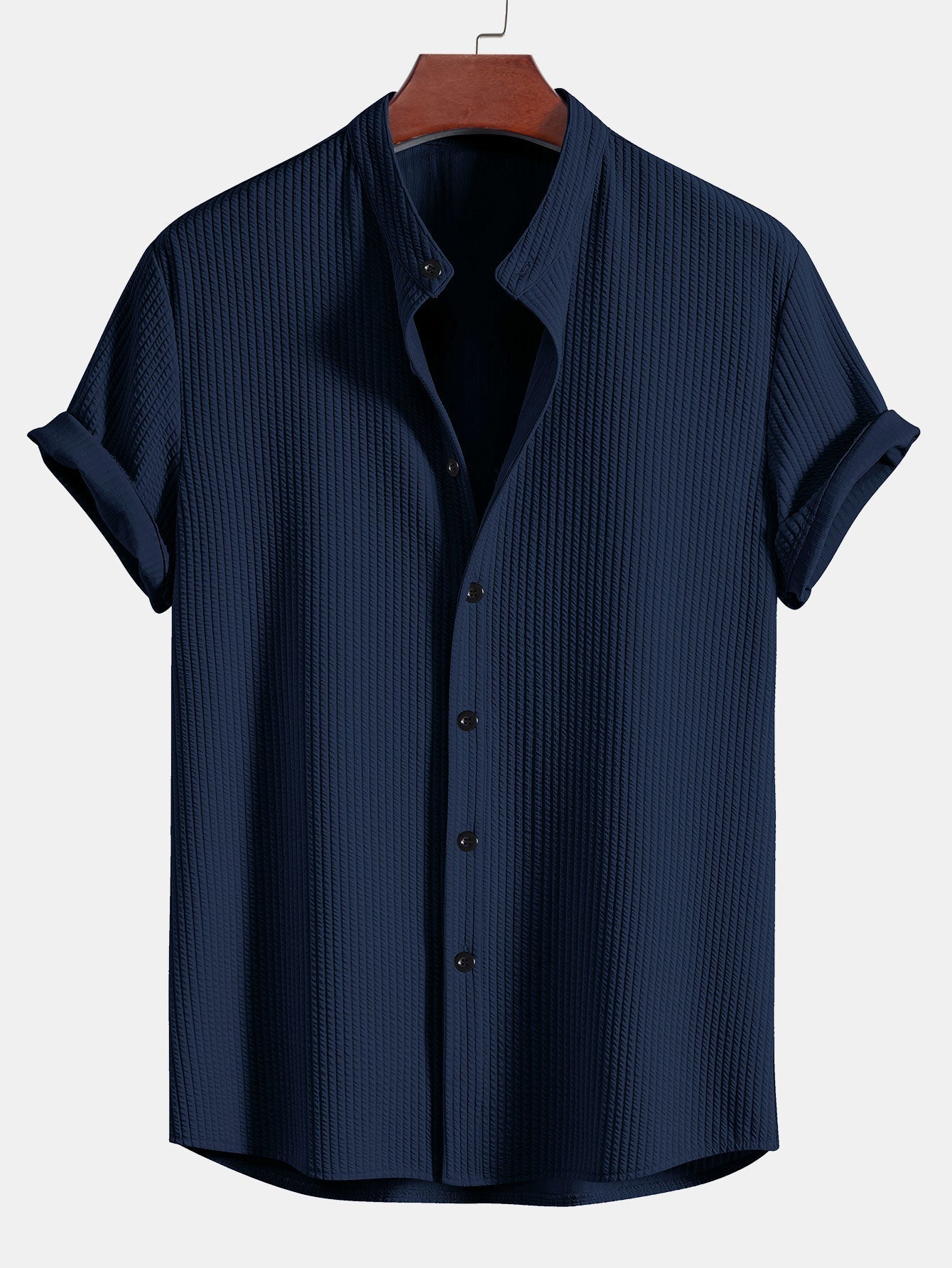 GRAYSON | Muscle fit shirt with stand collar