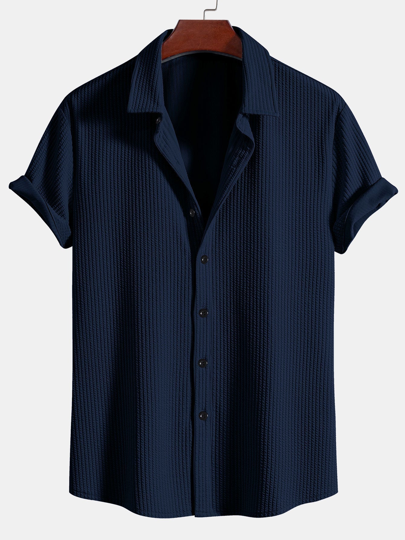 OWEN | Ribbed shirt with muscle fit