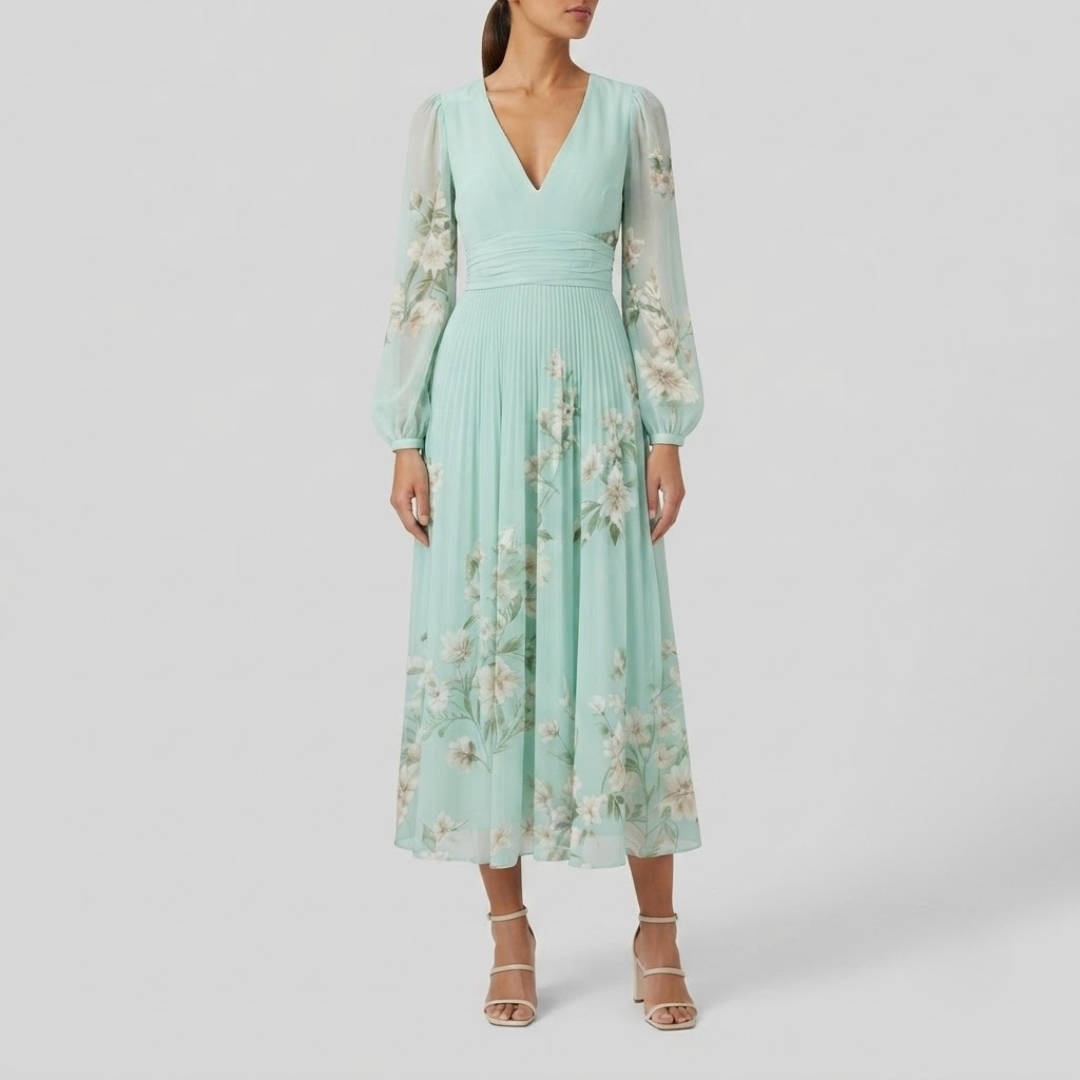 WILLOW | Midi dress with floral print