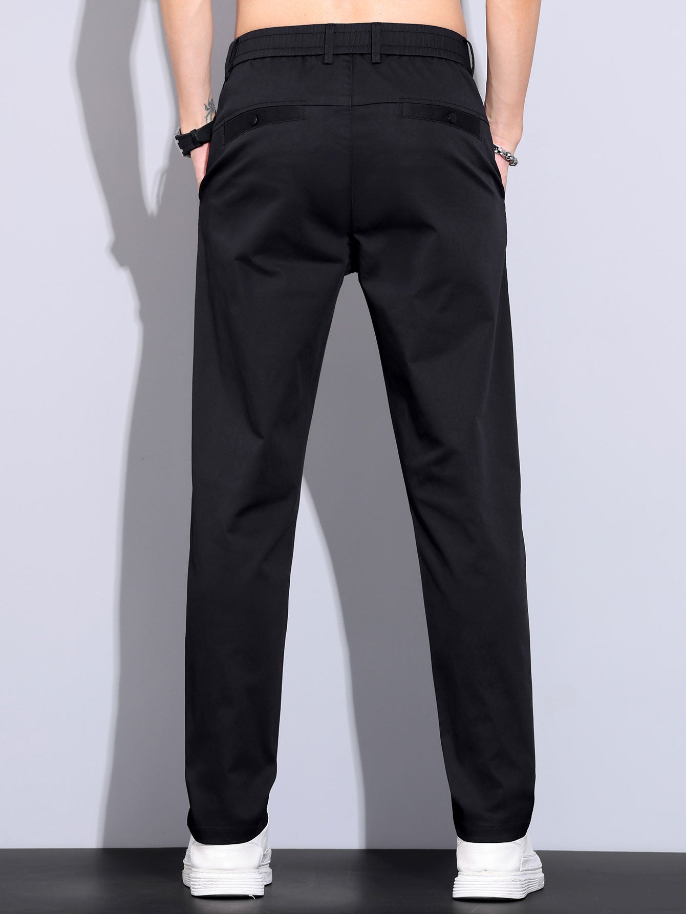 LILY | Straight pants with elastic waist