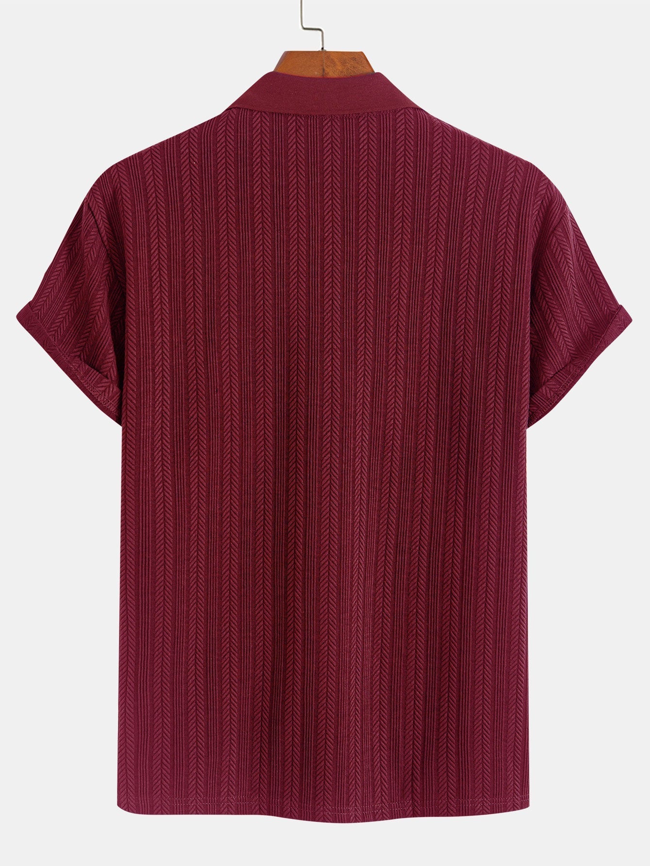 OLIVER | Polo with herringbone texture