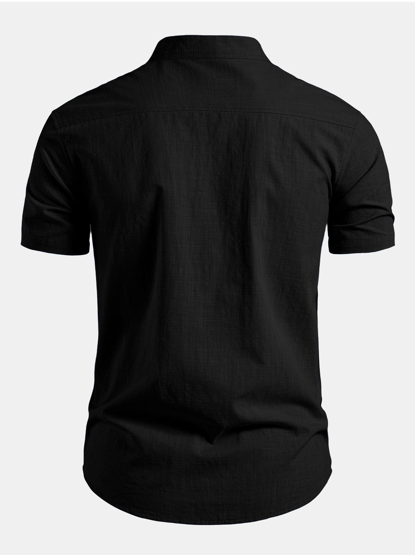 HENRY | Short sleeve shirt with stand collar