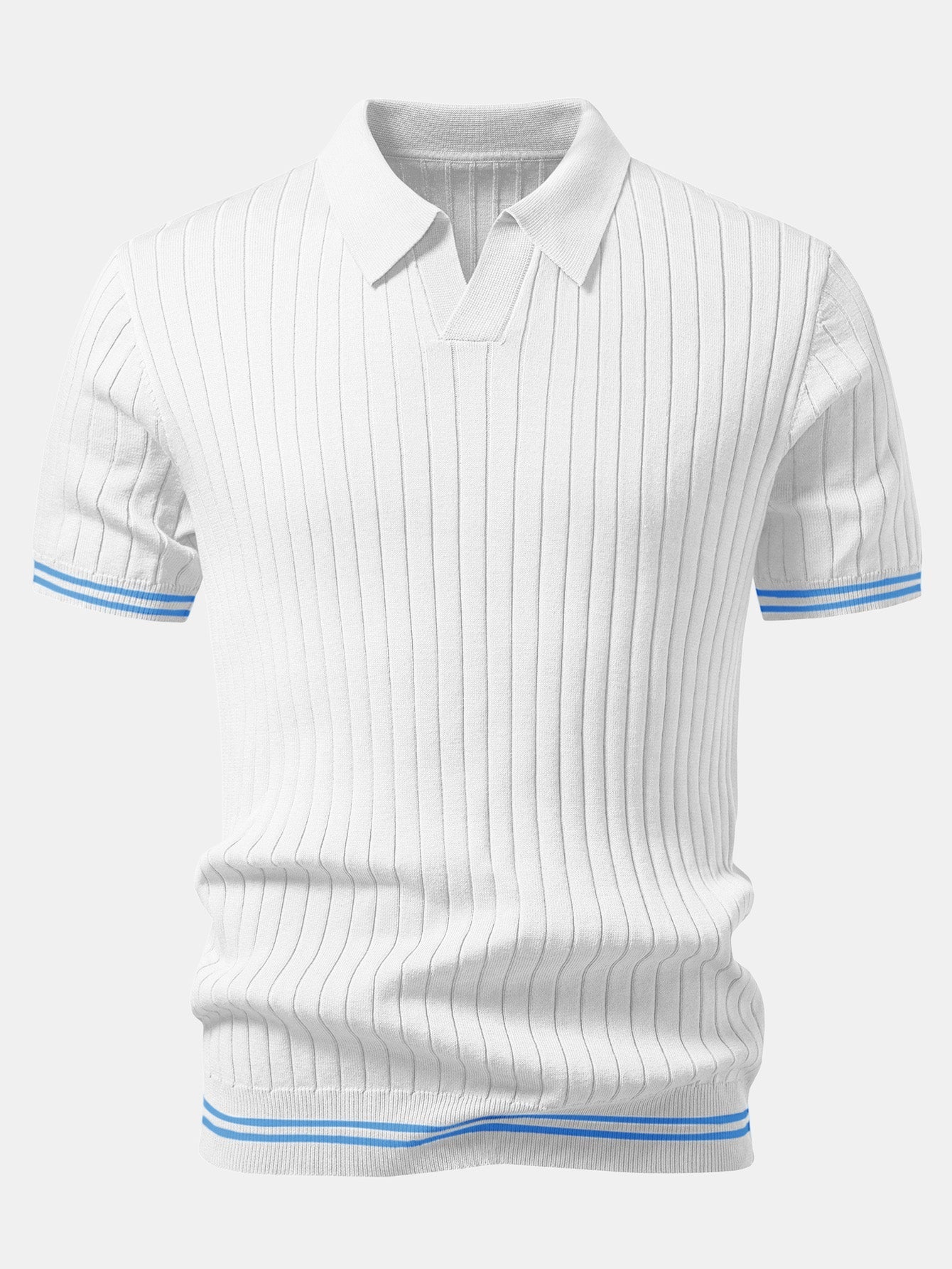 EZRA | Knit polo with Johnny collar