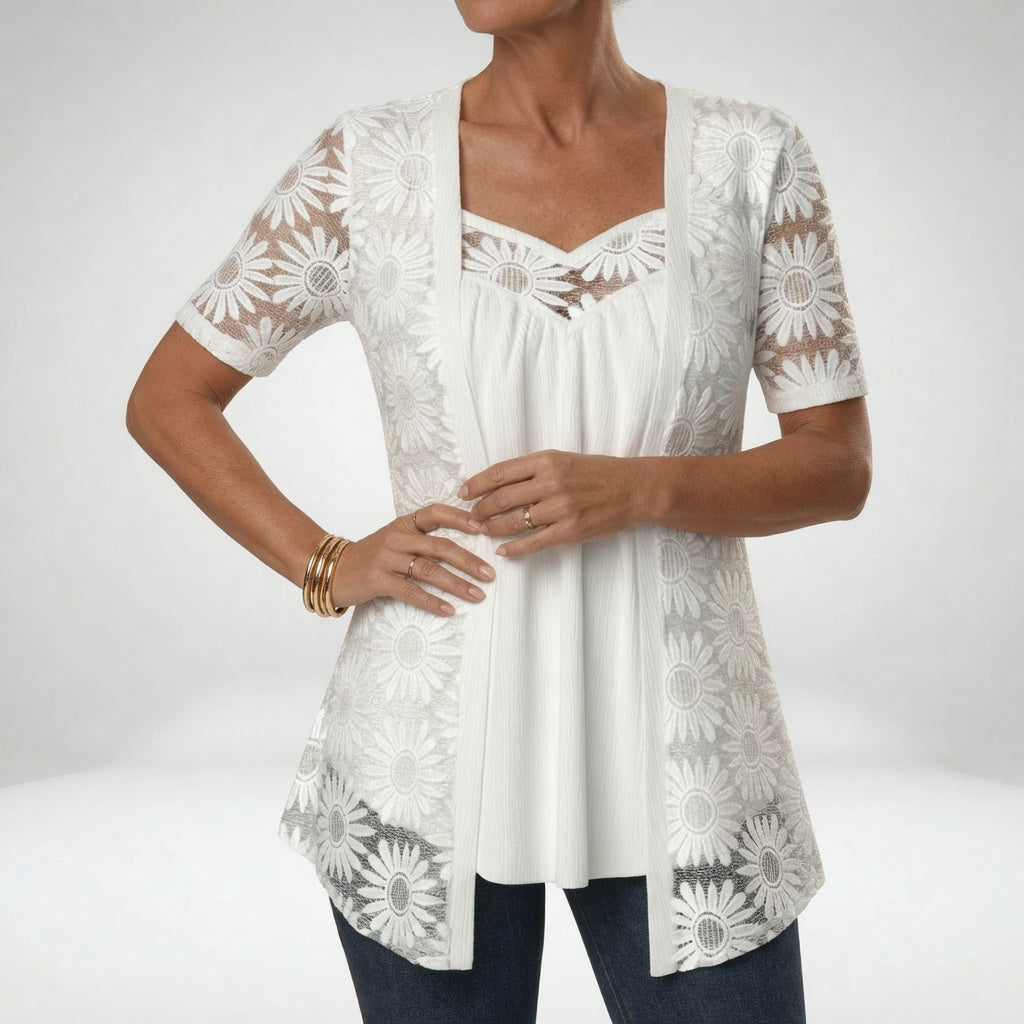 CHLOE | Blouse with square neckline