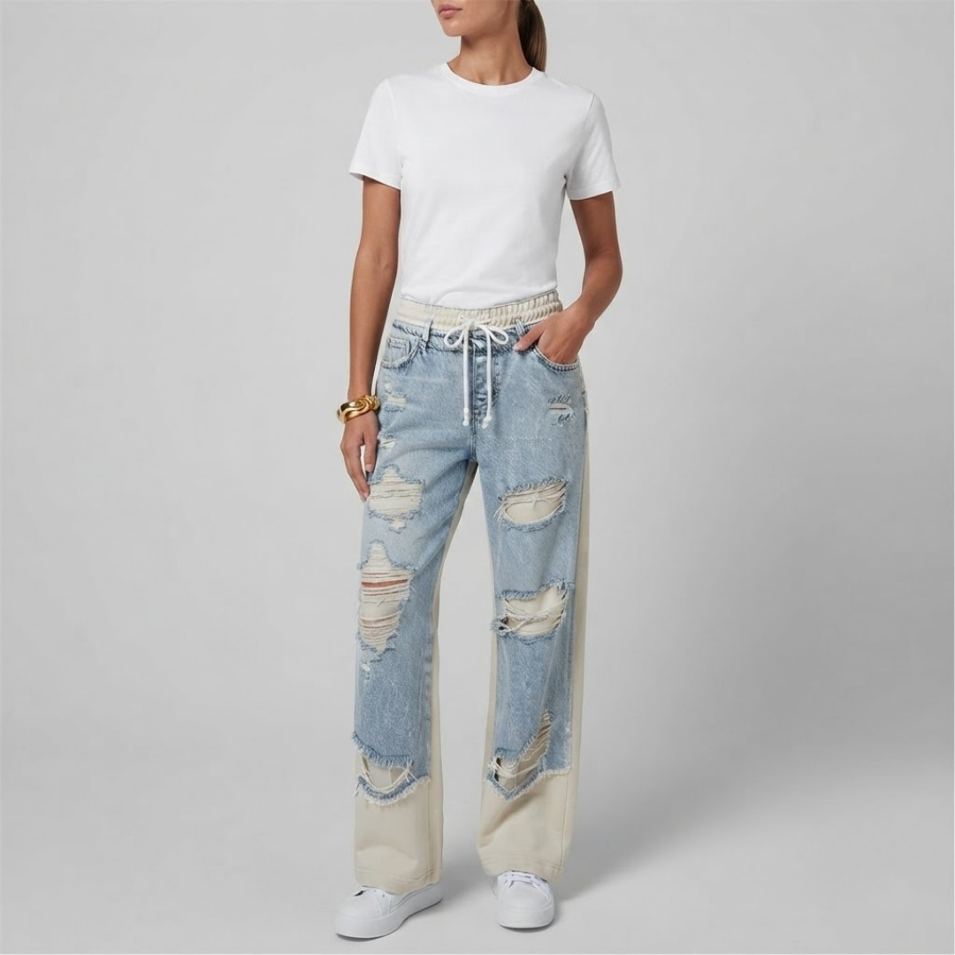 LILY | Baggy jeans with jogger insert