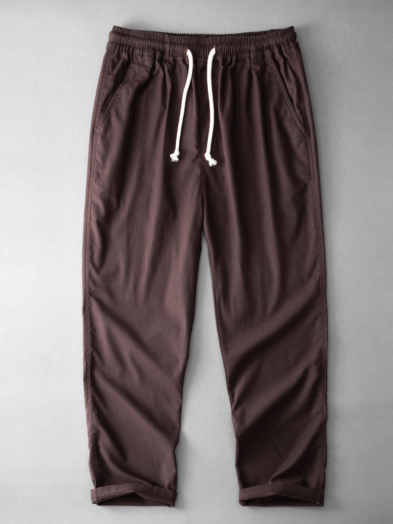 SOPHIA | Straight-leg pants with linen blend