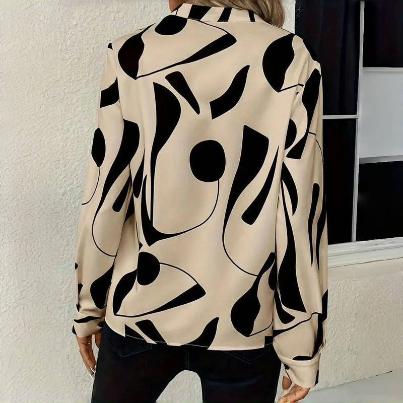 LILY | Blouse with abstract print