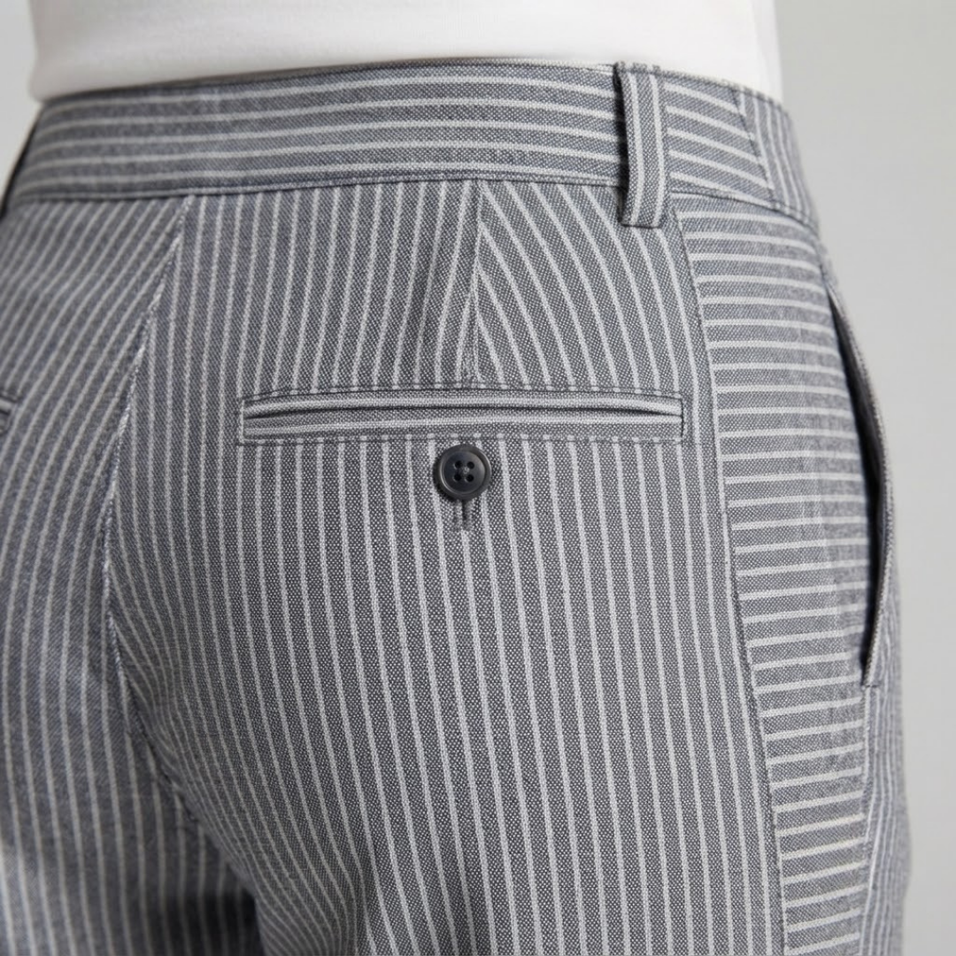 NORA | Relaxed-fit pants with stripe print