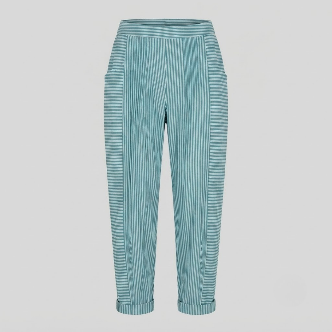 NORA | Relaxed-fit pants with stripe print
