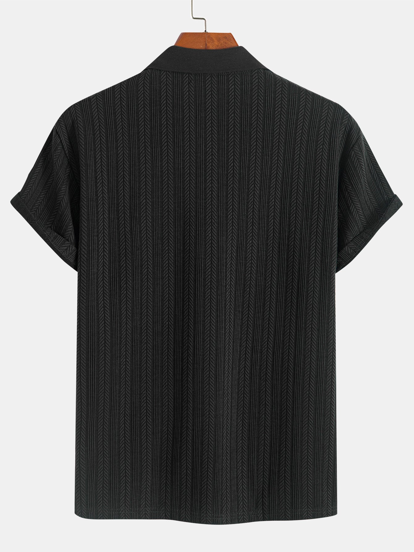 OLIVER | Polo with herringbone texture