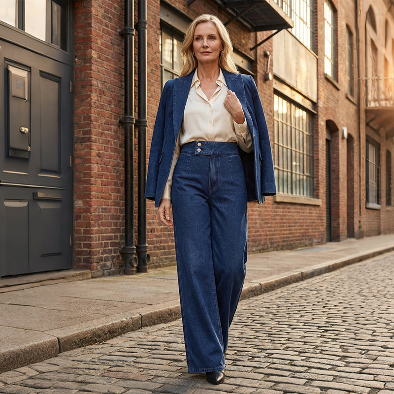 ISABELLA | Wide-leg jeans with high waist