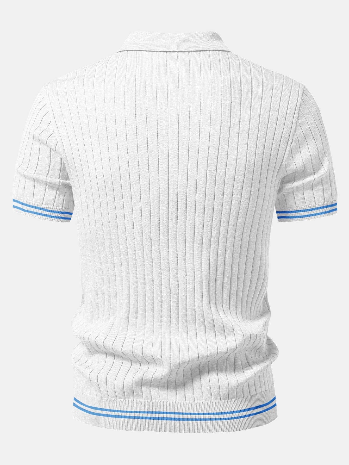 EZRA | Knit polo with Johnny collar