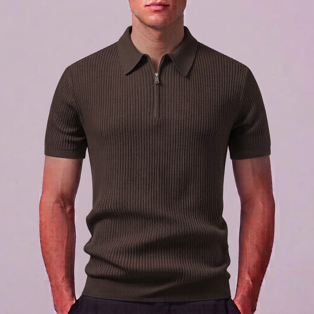 SIENNA | Polo with zip neckline