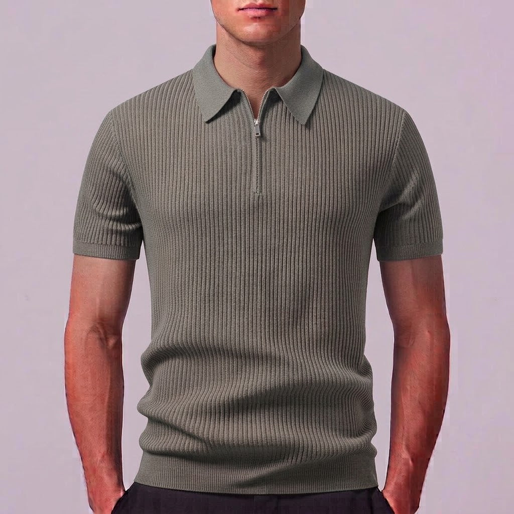 SIENNA | Polo with zip neckline