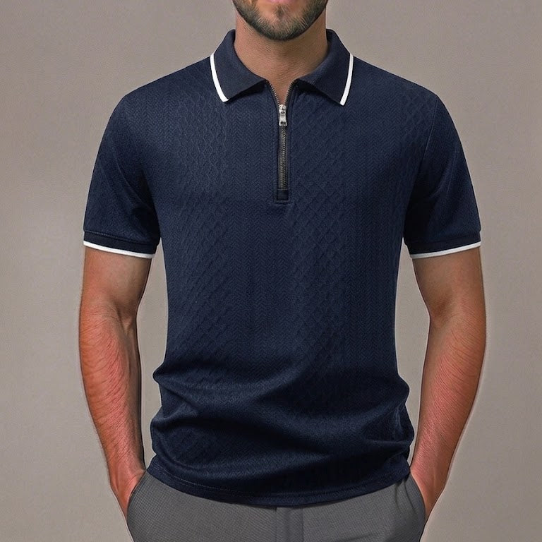 LUCAS | Polo with zip neckline