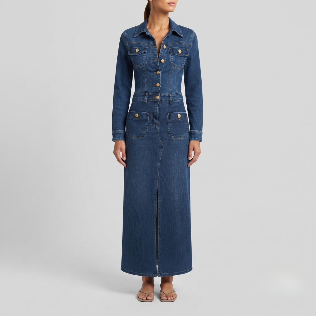 MIA | Midi dress with button-front