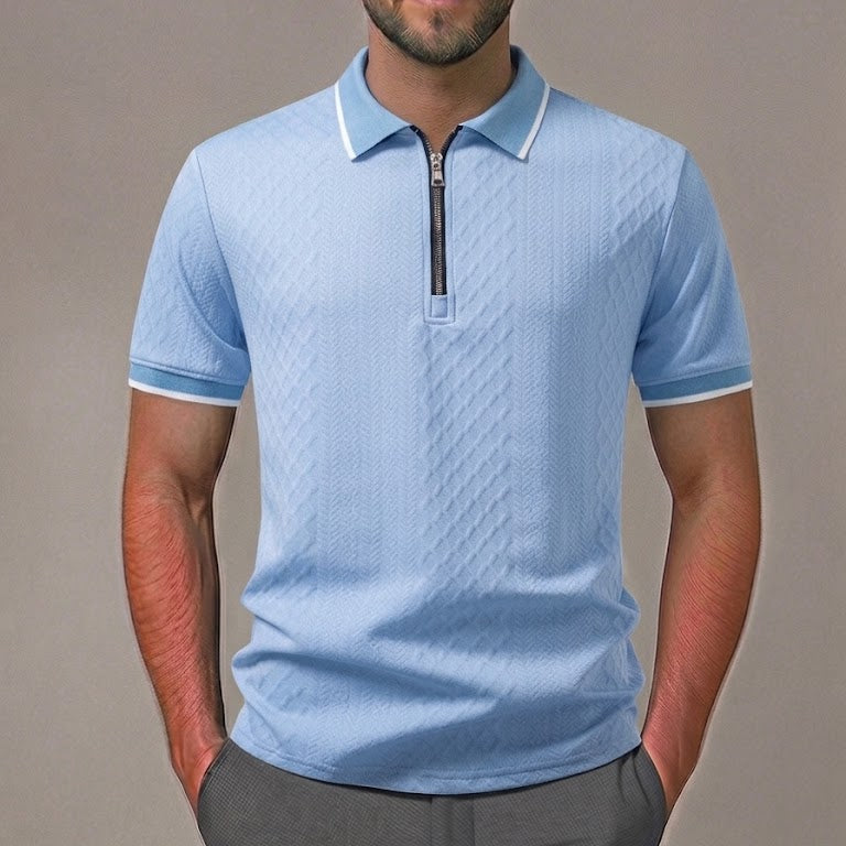 LUCAS | Polo with zip neckline
