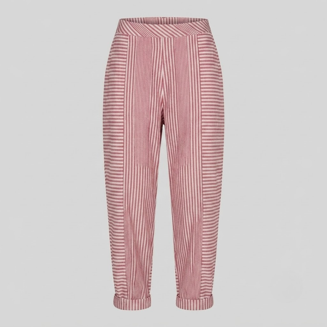 NORA | Relaxed-fit pants with stripe print