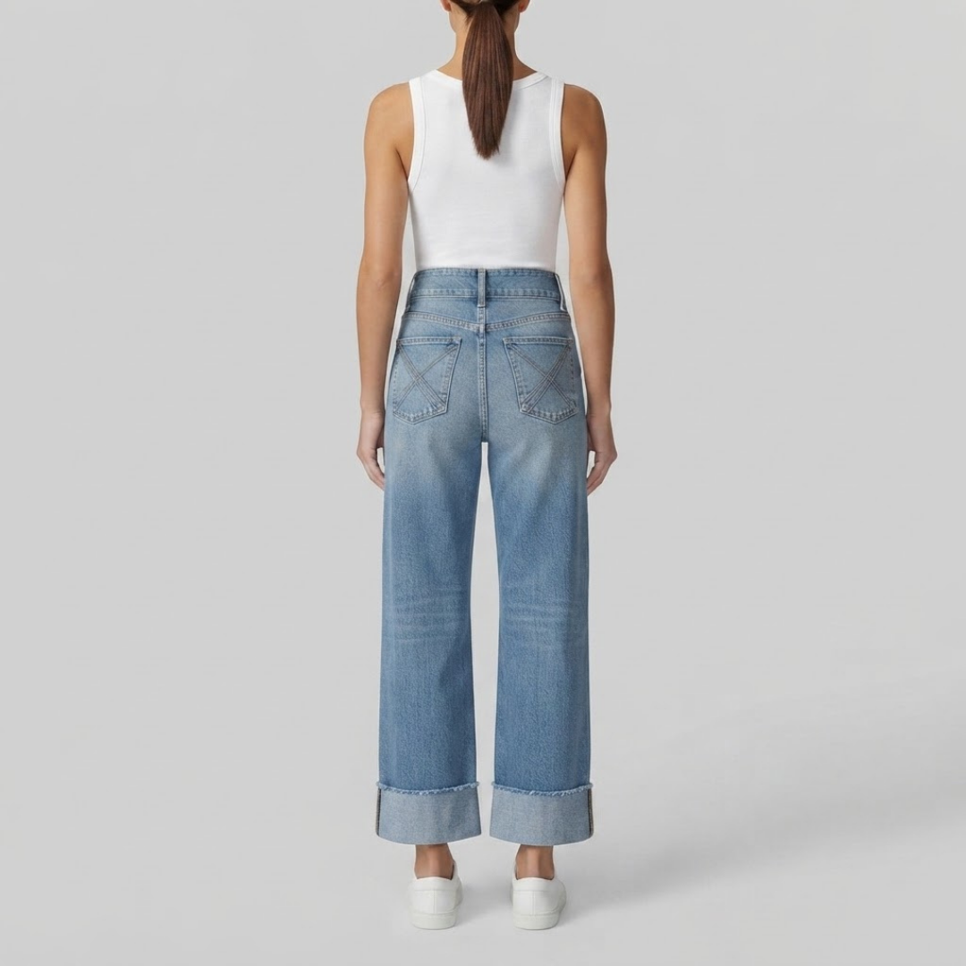 EVELYN | Wide-leg jeans with high waist