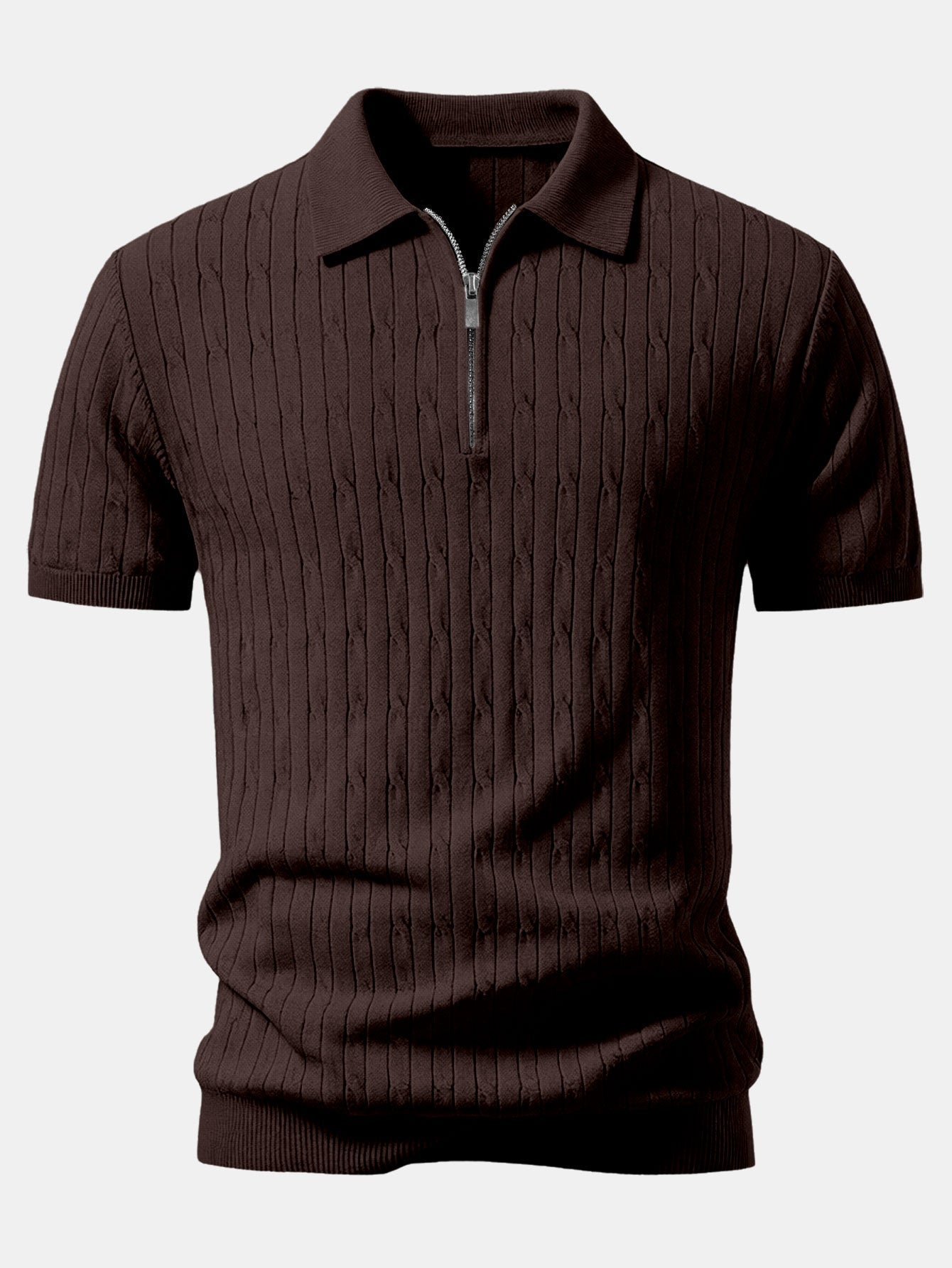 WYATT | Polo with zip collar