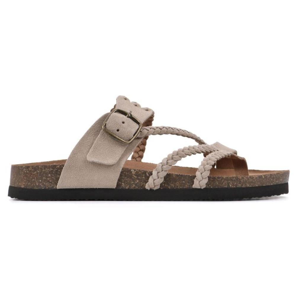 EVELYN | Braided sandals with cushioned footbed