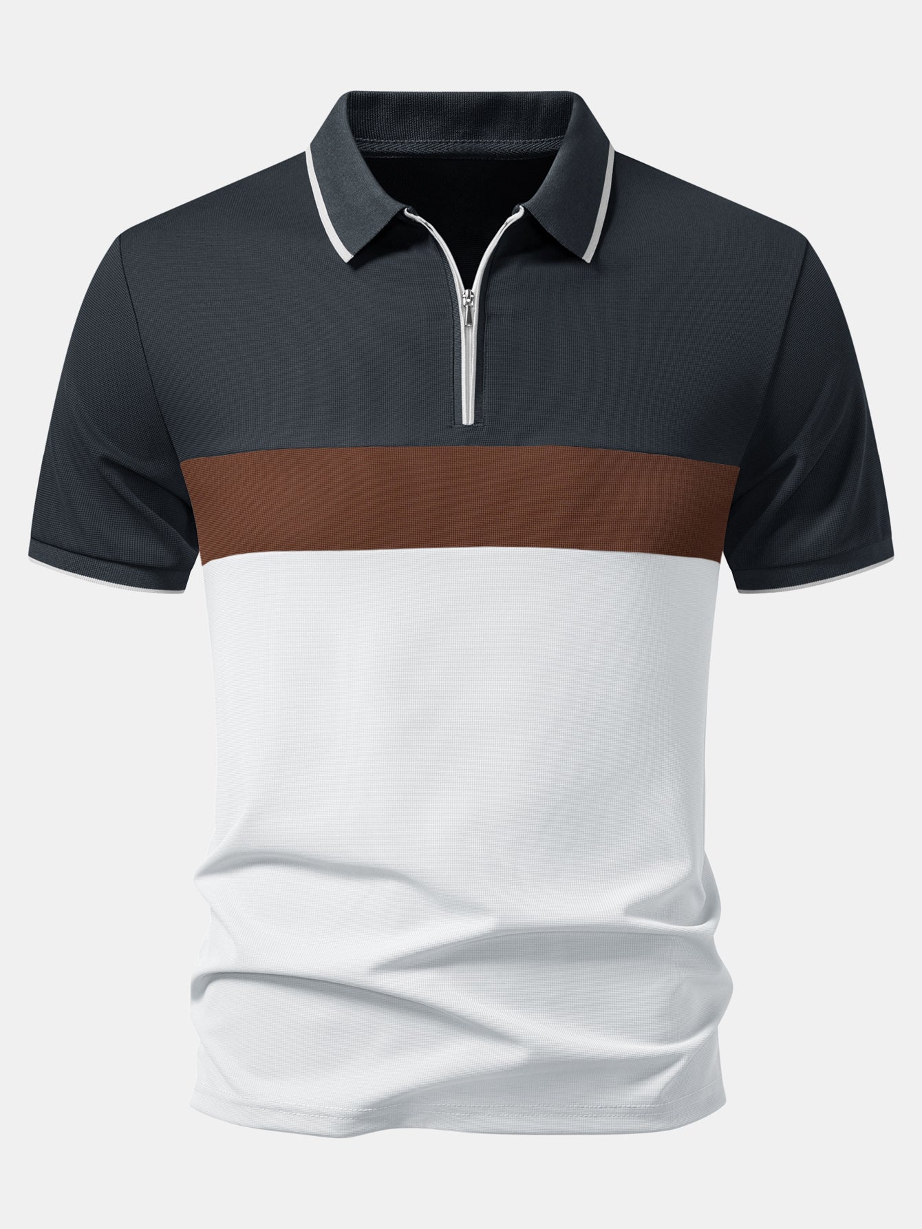 HENRY | Polo with zip neckline
