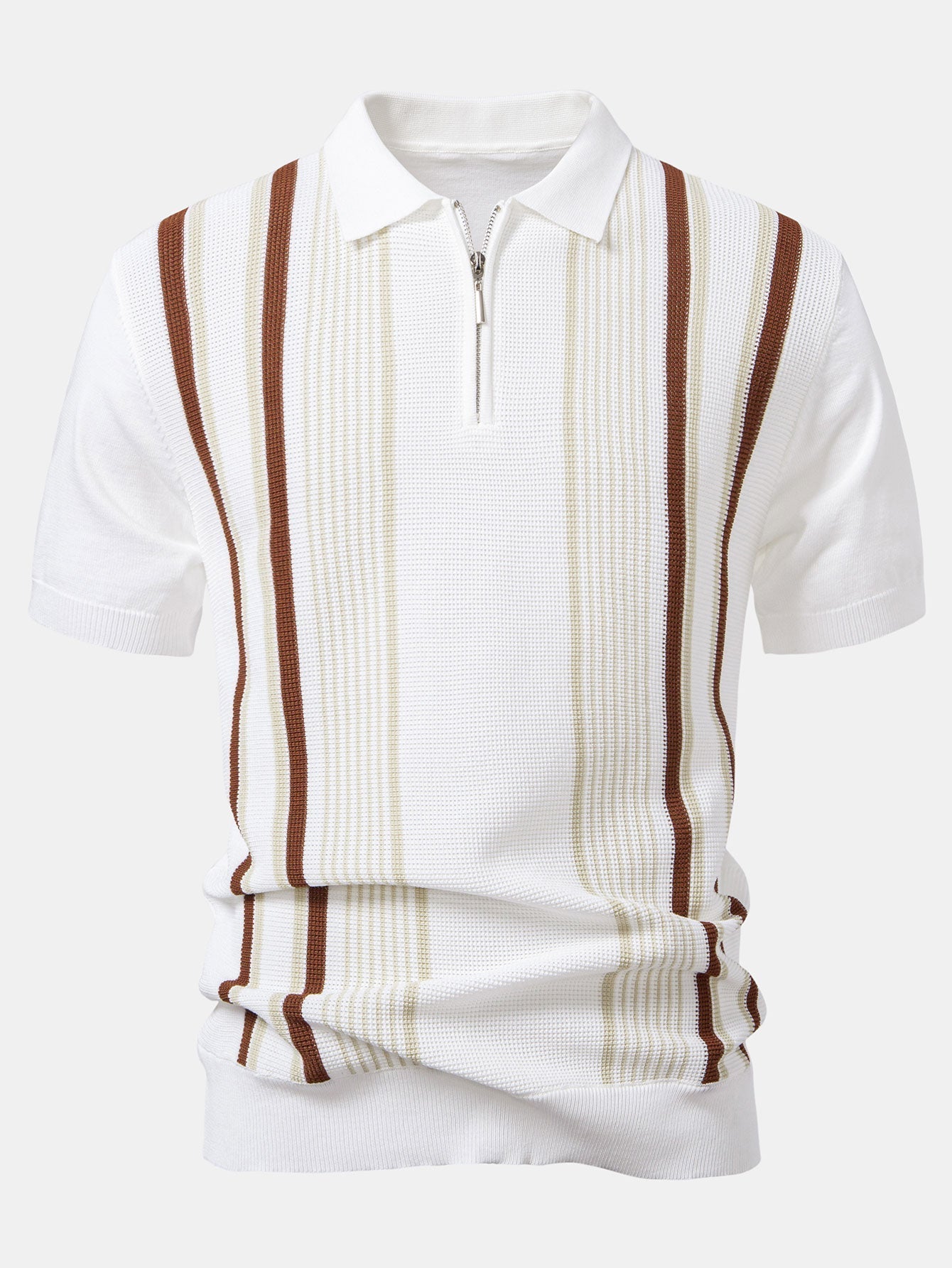 ETHAN | Knit polo with quarter-zip