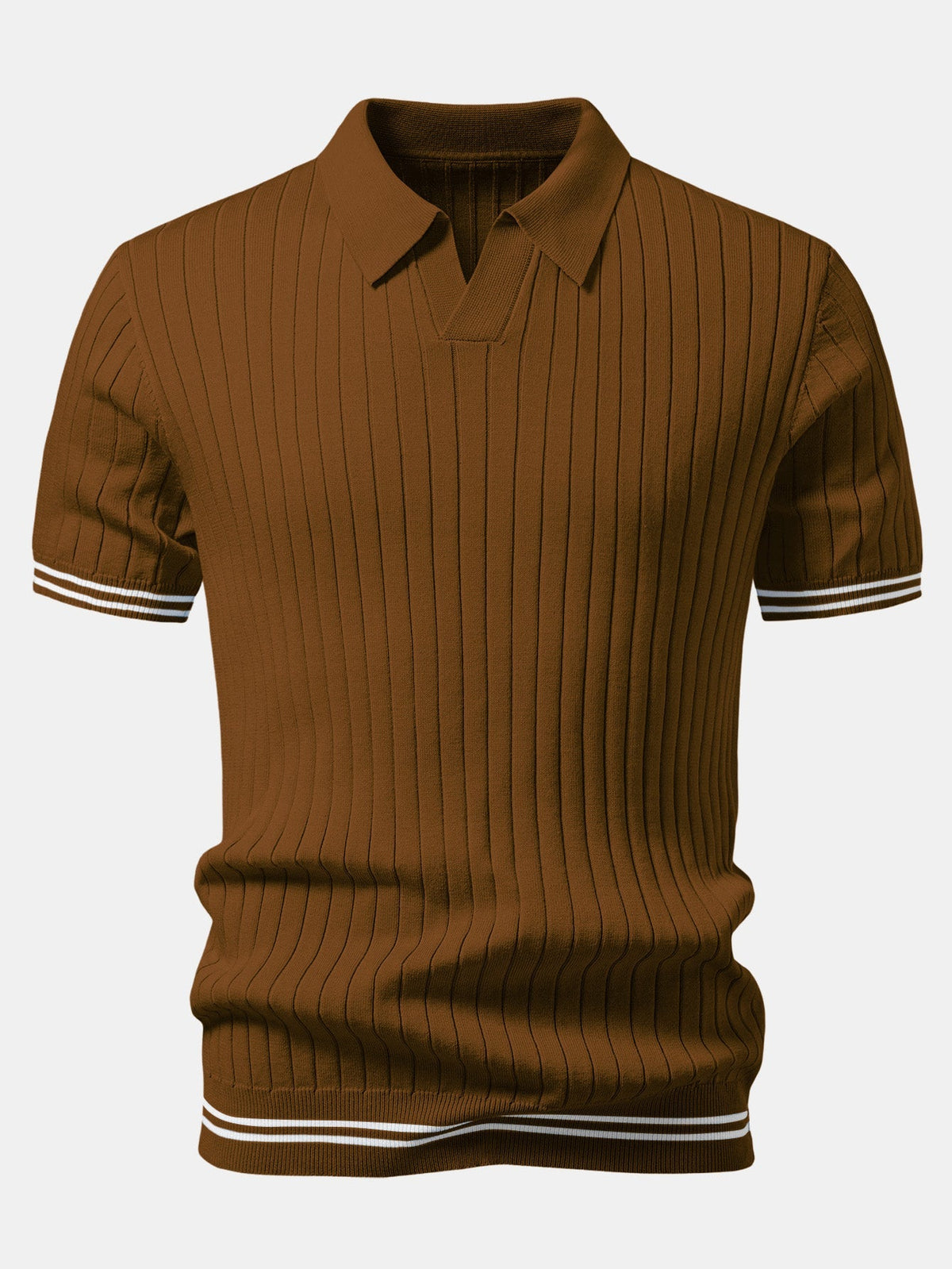 EZRA | Knit polo with Johnny collar