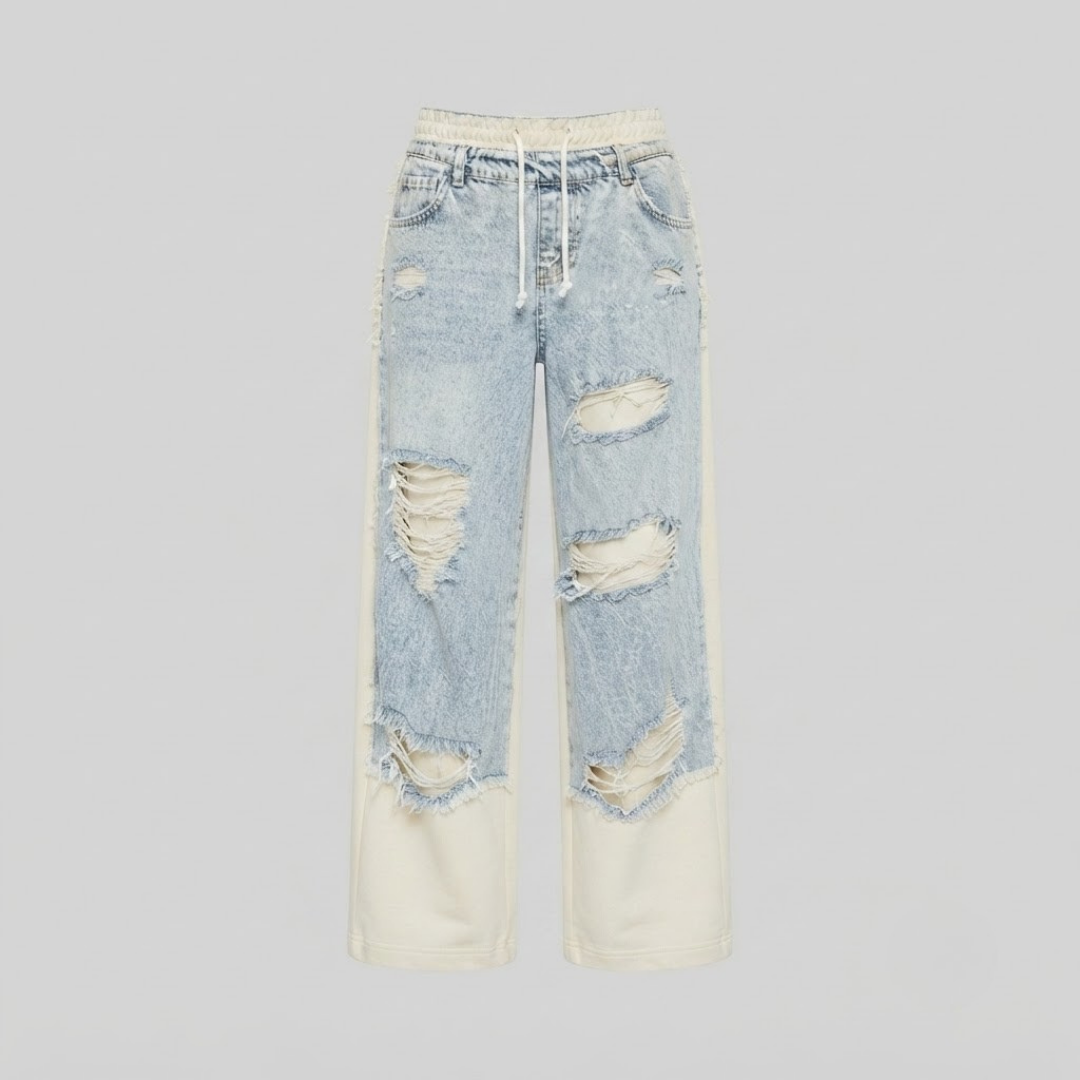 LILY | Baggy jeans with jogger insert