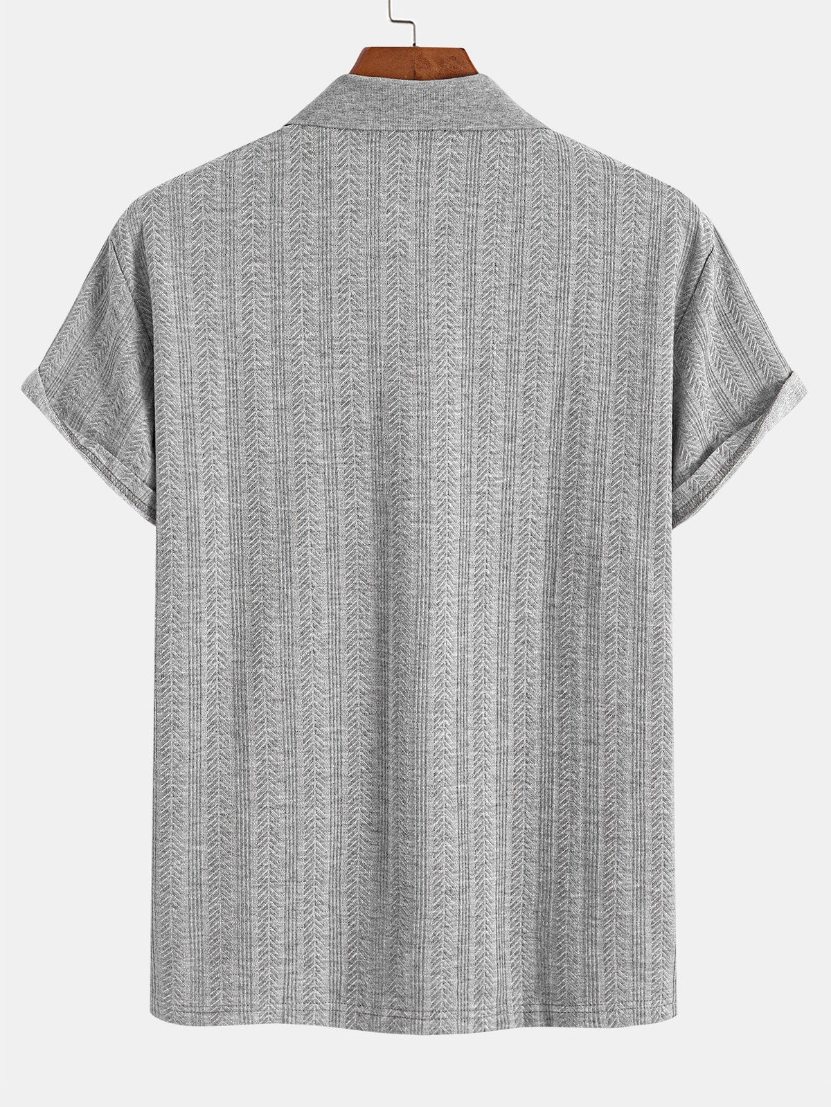 OLIVER | Polo with herringbone texture