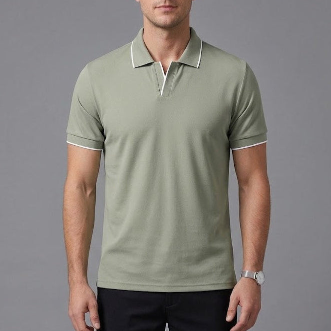 HENRY | Polo with Johnny collar
