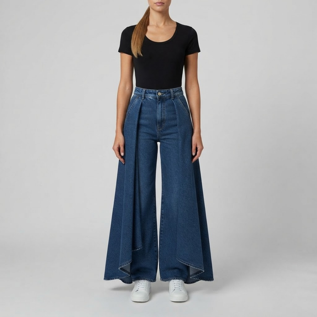 AVERY | Wide-leg pants with high waist