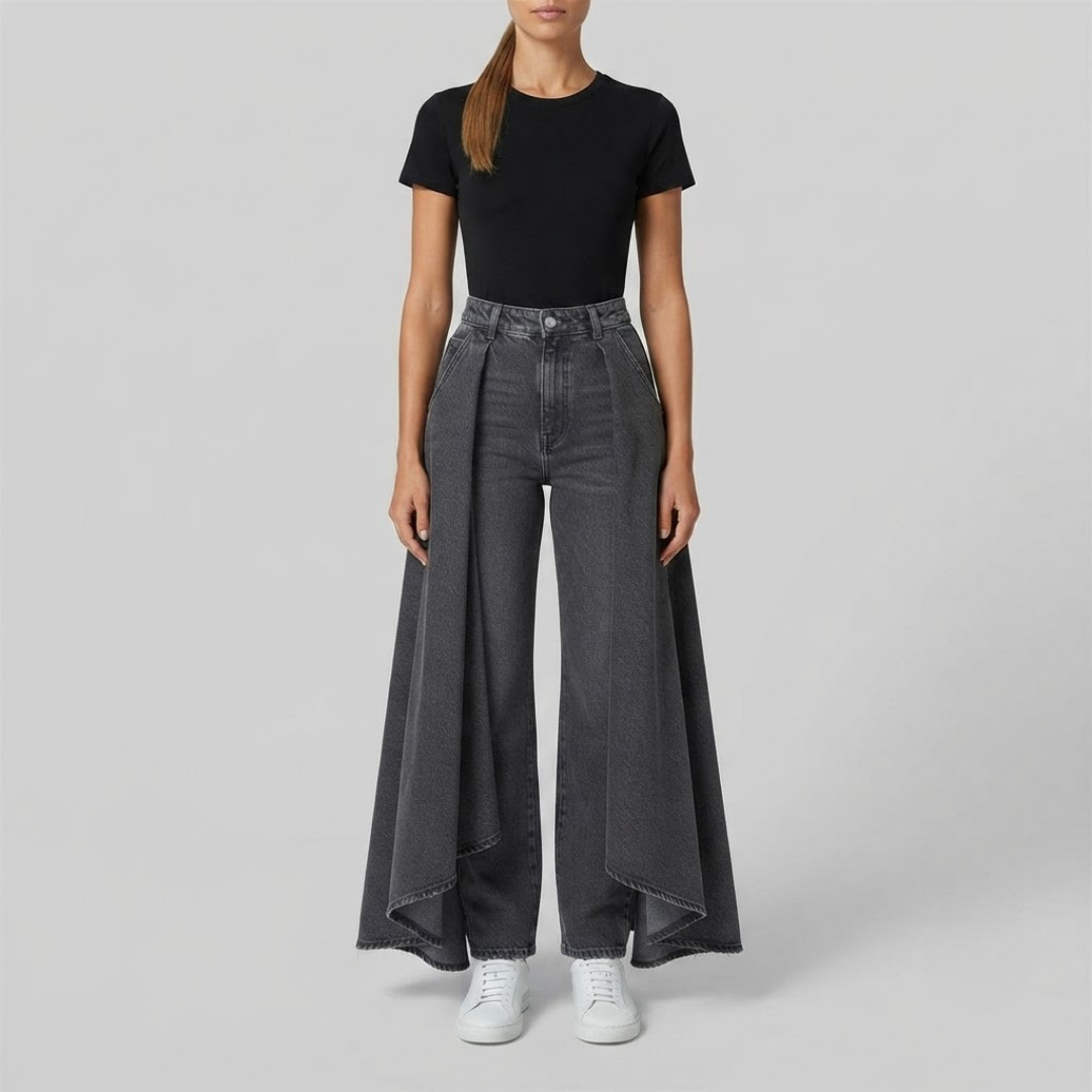 AVERY | Wide-leg pants with high waist