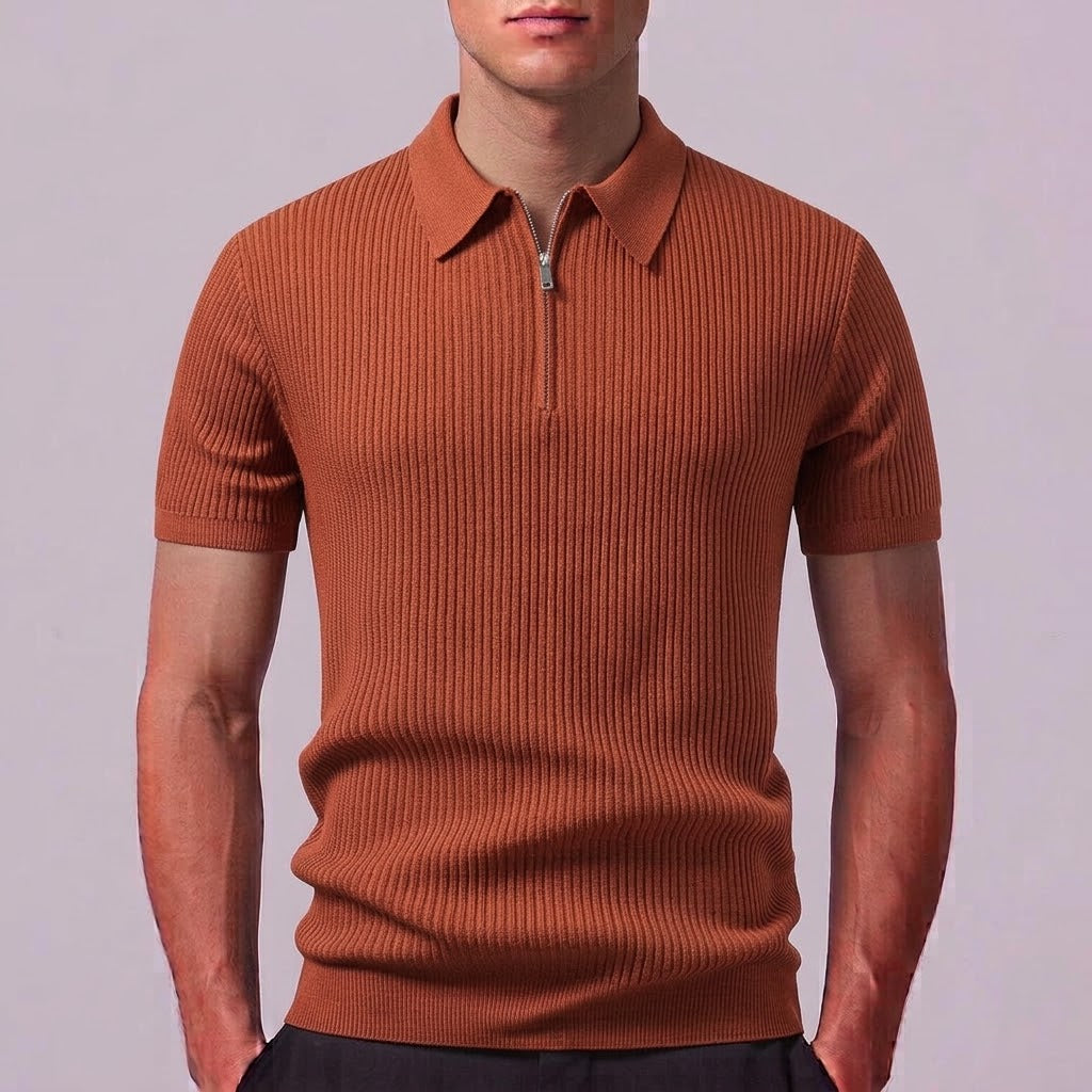 SIENNA | Polo with zip neckline