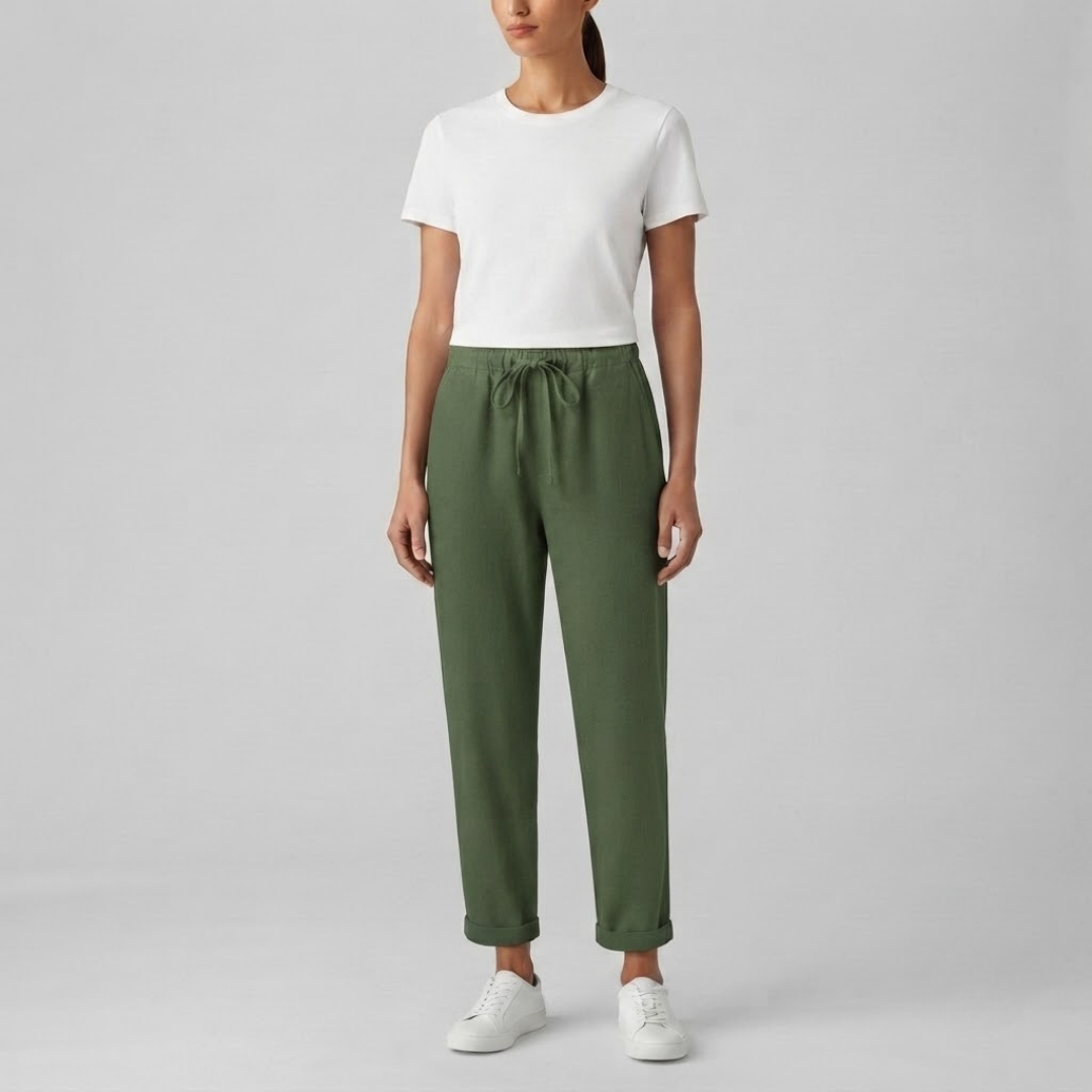 JANELLE | Relaxed pants with wide-leg cut