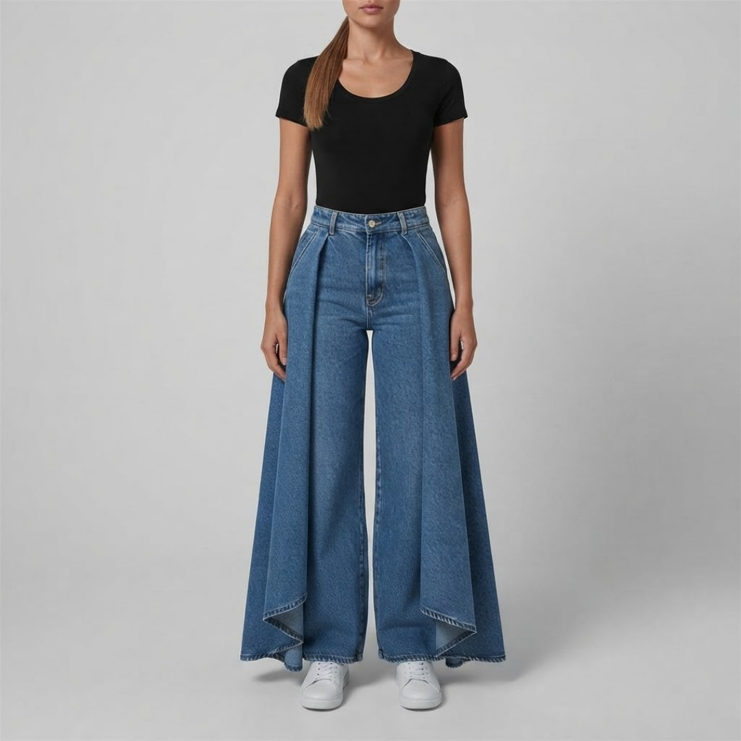 AVERY | Wide-leg pants with high waist