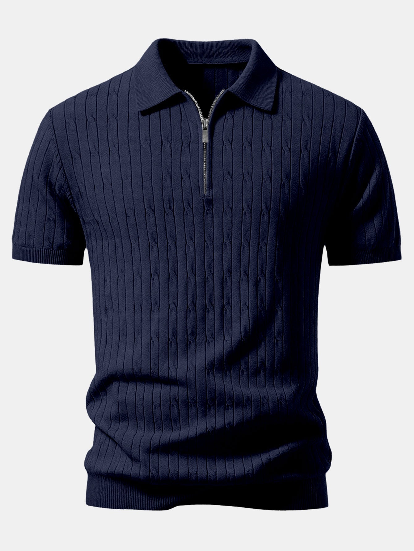 WYATT | Polo with zip collar
