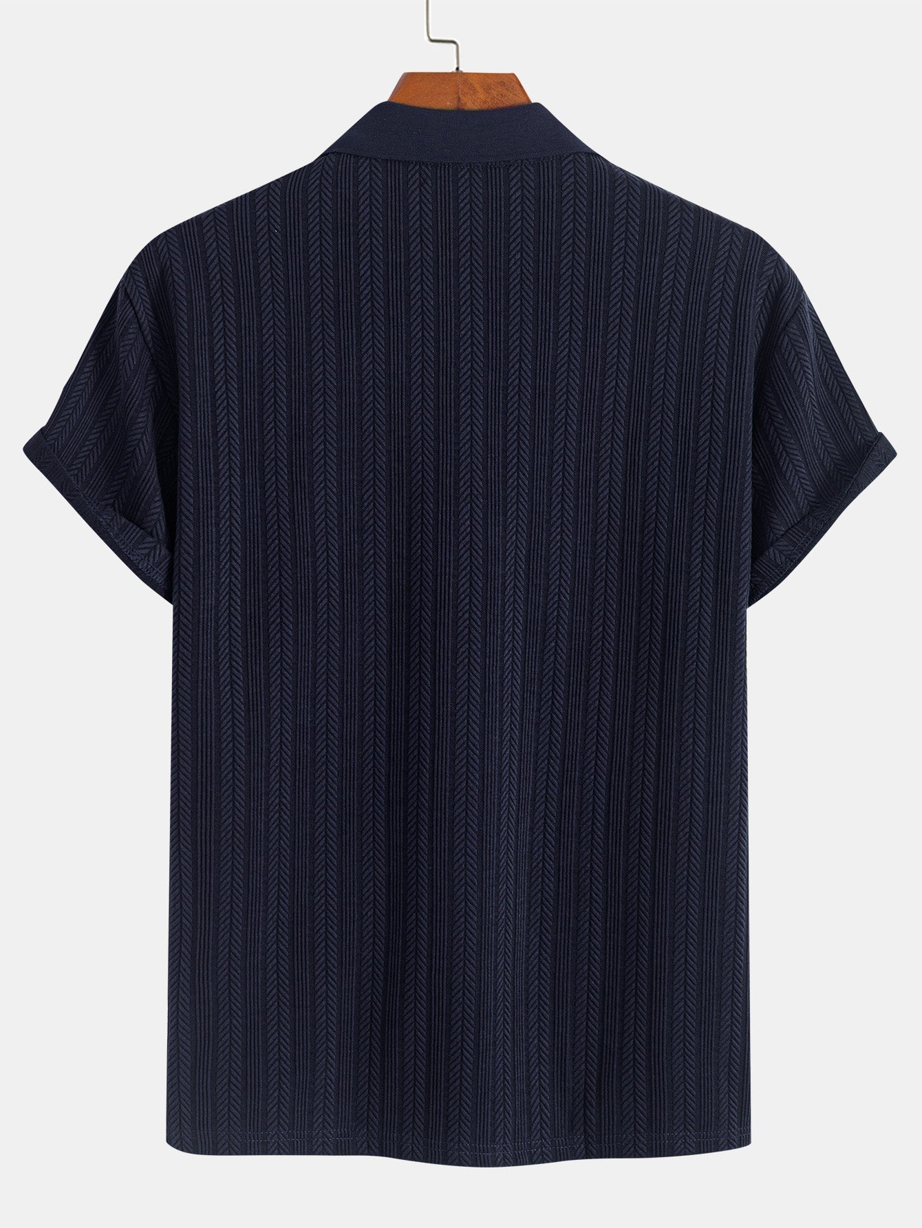 OLIVER | Polo with herringbone texture