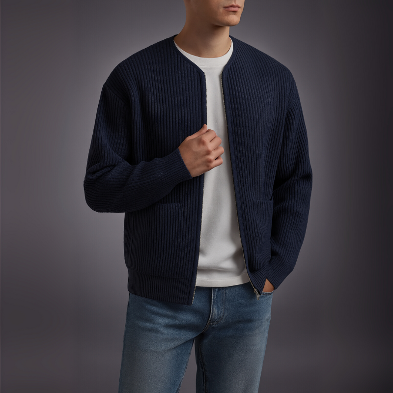 ZOE | Knit cardigan with zip closure