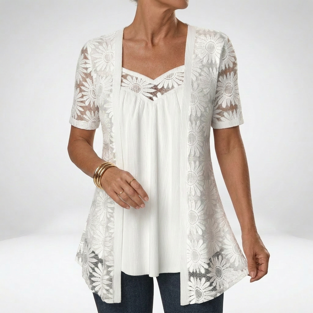 CHLOE | Blouse with square neckline