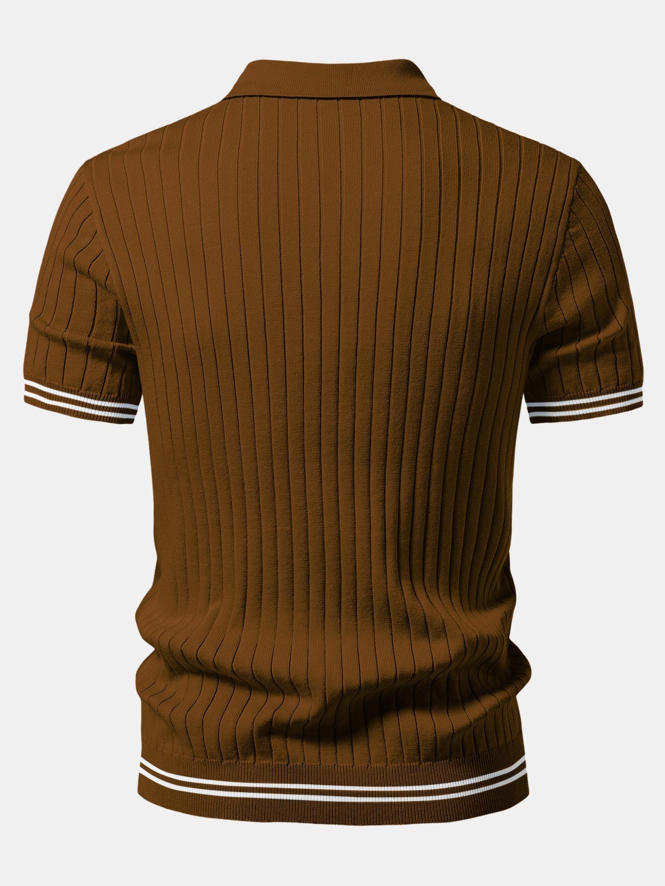 EZRA | Knit polo with Johnny collar