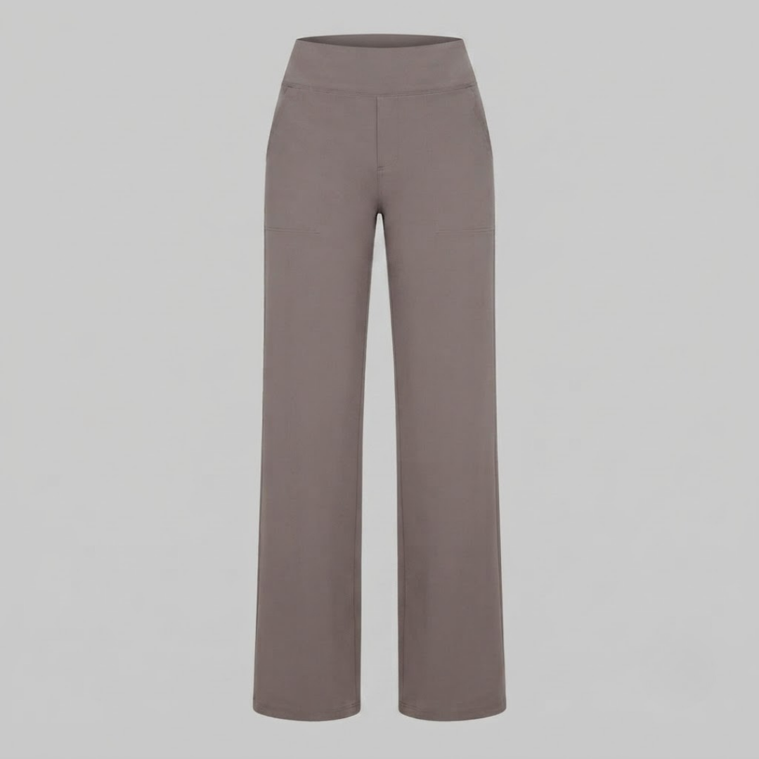 OLIVIA | Stretch pants with high-rise waist