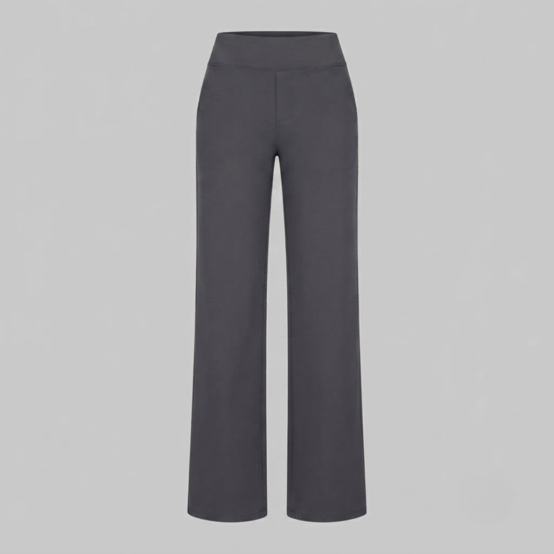 OLIVIA | Stretch pants with high-rise waist