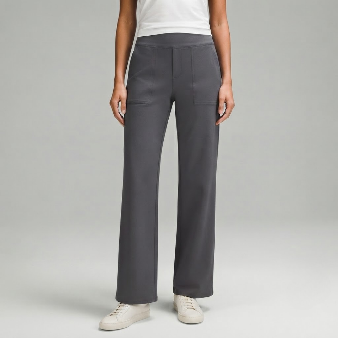 OLIVIA | Stretch pants with high-rise waist