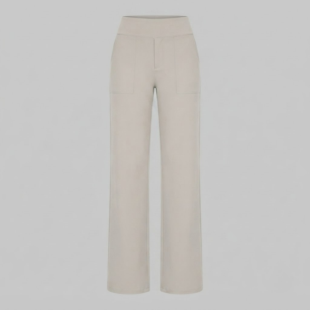 OLIVIA | Stretch pants with high-rise waist