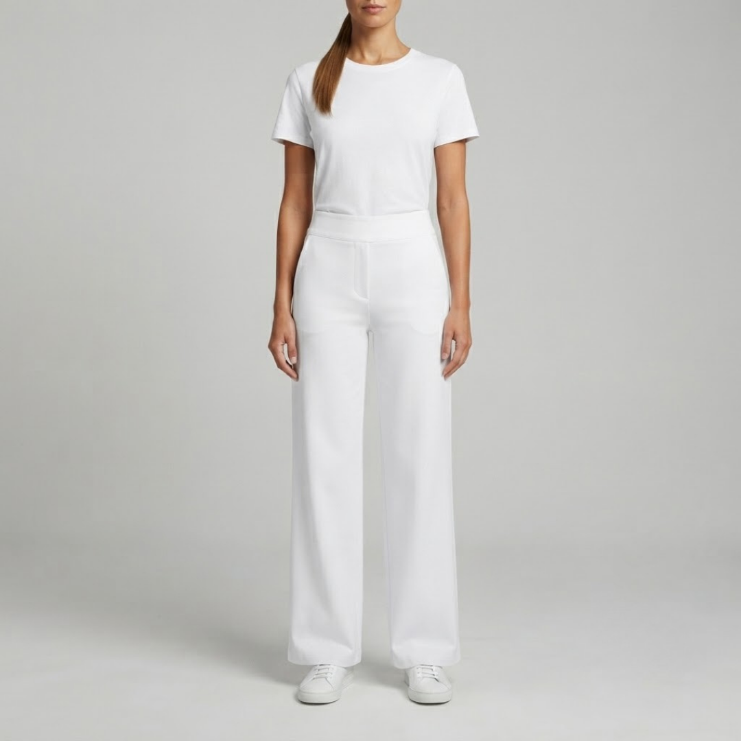 OLIVIA | Stretch pants with high-rise waist