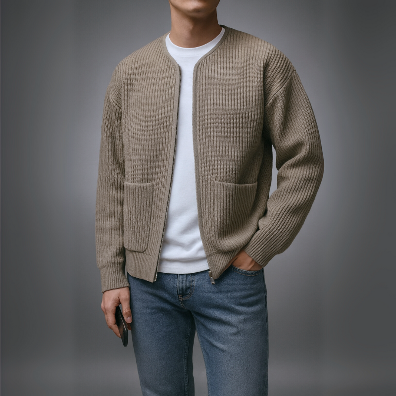 ZOE | Knit cardigan with zip closure
