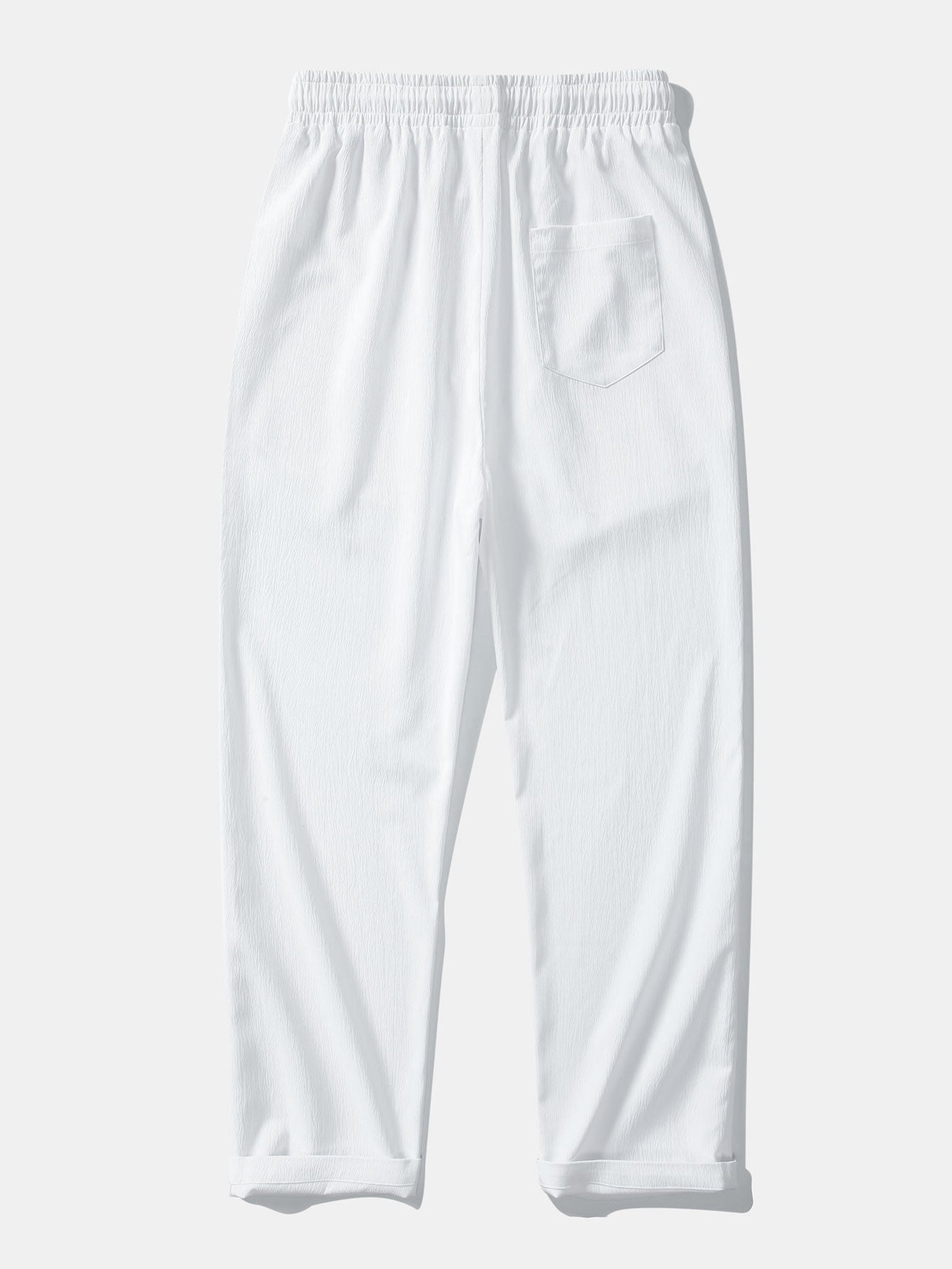 AVERY | Straight pants with crinkle texture